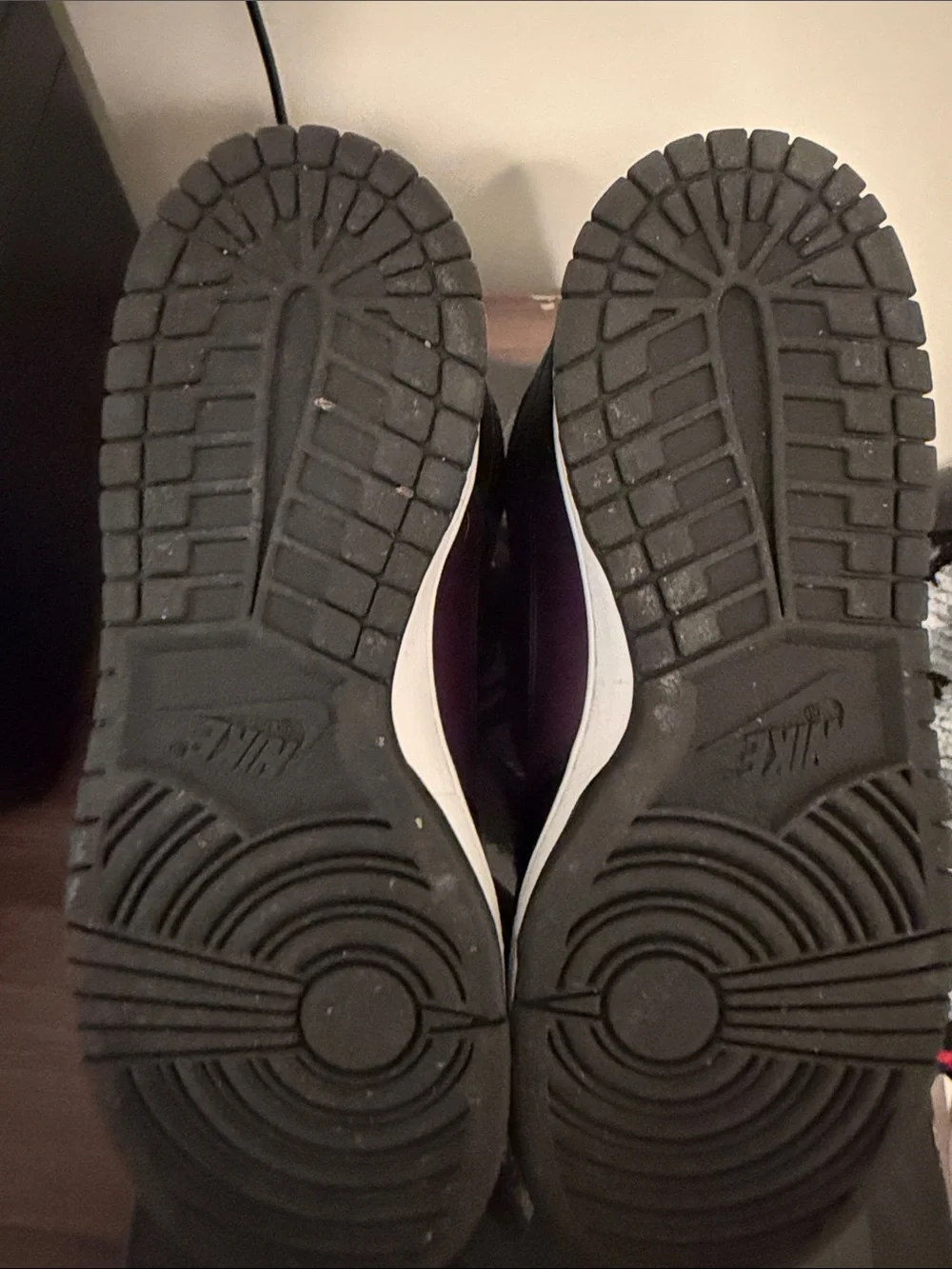 Nike Men’s High-Top Sneakers in Black and Purple